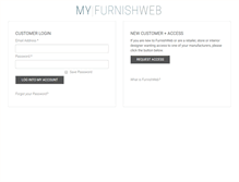 Tablet Screenshot of my.furnishweb.com